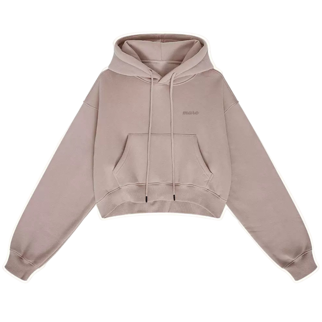 Blush hoodie on a white background