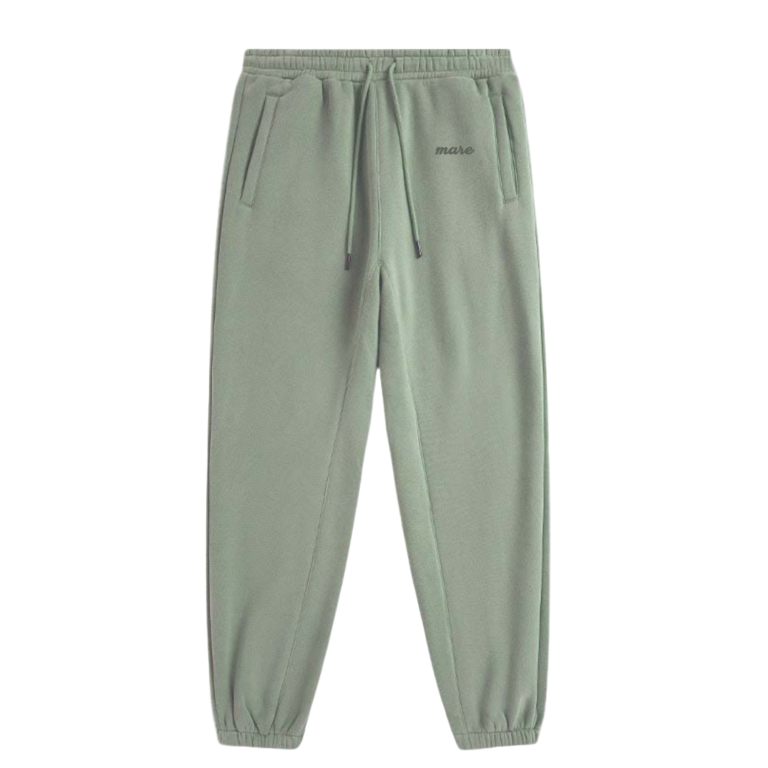 Mind sweatpants with logo on a white background