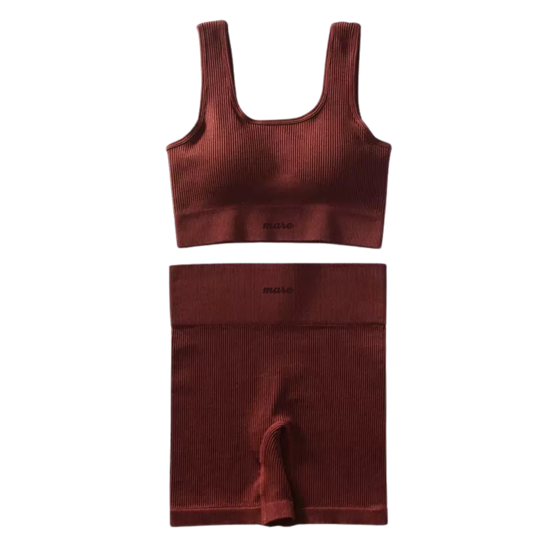 Mare Seamless Ribbed Yoga Set