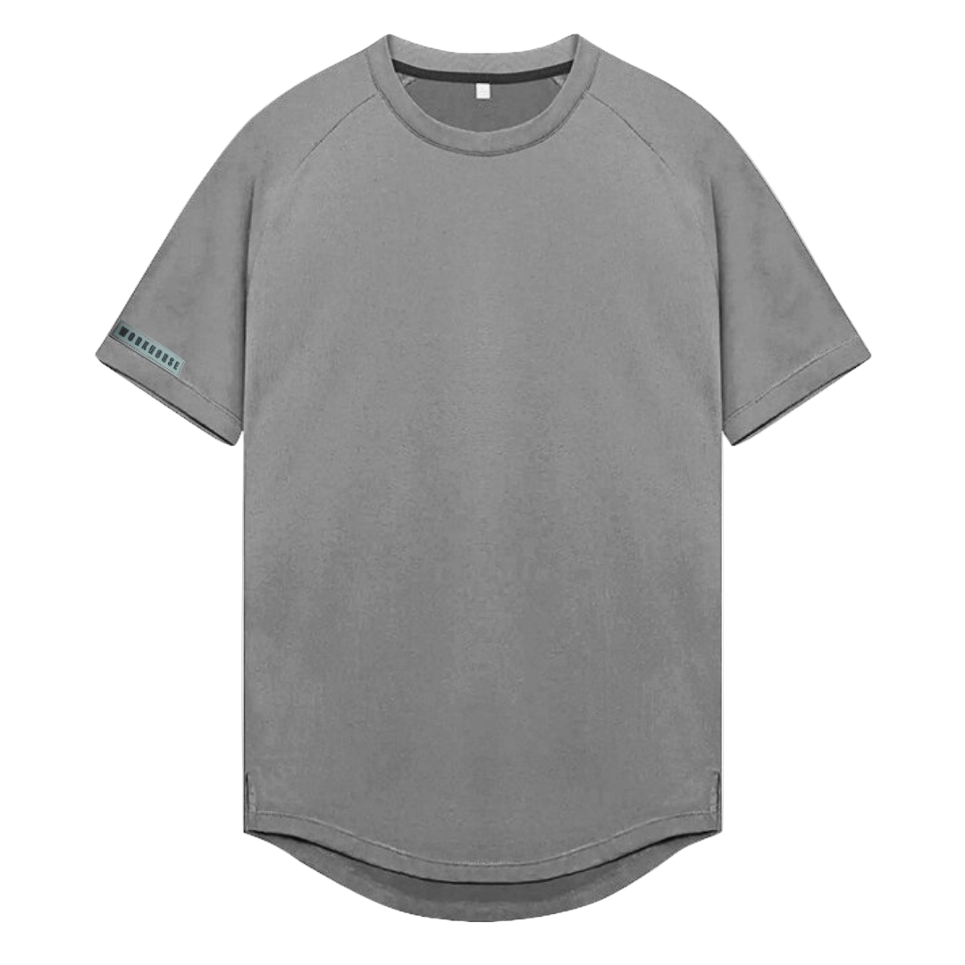 Gray t-shirt on a white background